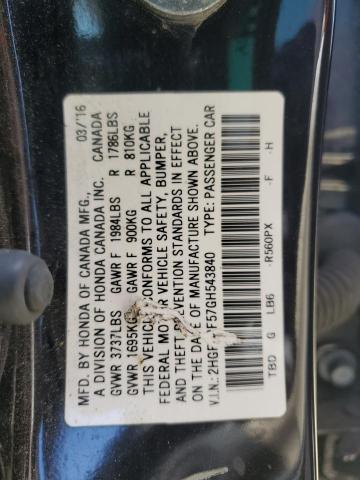 2016 HONDA CIVIC LX - 2HGFC2F57GH543840