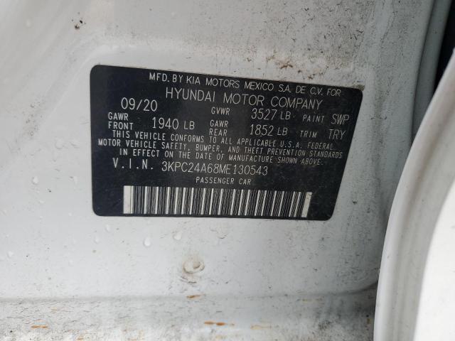 2021 HYUNDAI ACCENT SE 3KPC24A68ME130543