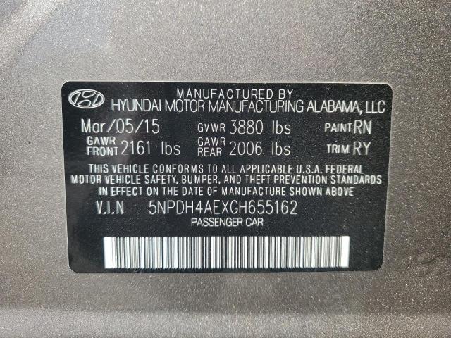 2016 HYUNDAI ELANTRA SE - 5NPDH4AEXGH655162