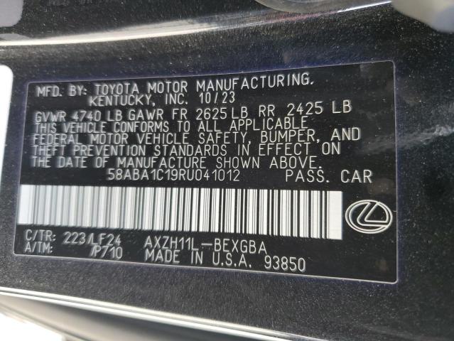 2024 LEXUS ES 300H F 58ABA1C19RU041012