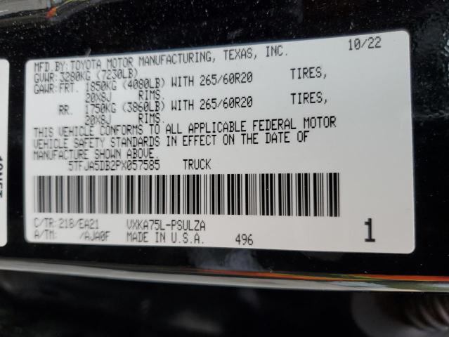 2023 TOYOTA TUNDRA CRE - 5TFJA5DB2PX057585