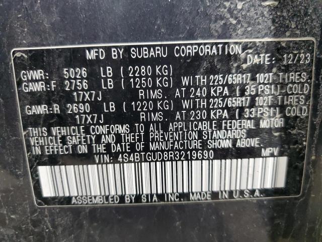 2024 SUBARU OUTBACK WI 4S4BTGUD8R3219690