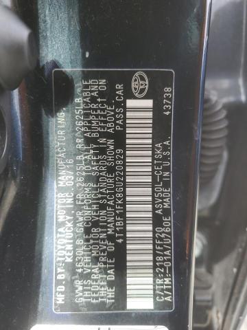2016 TOYOTA CAMRY LE - 4T1BF1FK8GU220829