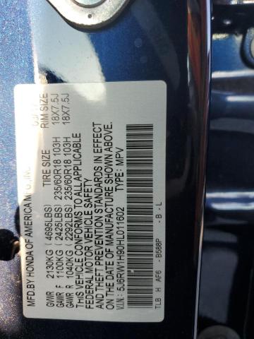 2017 HONDA CR-V TOURI - 5J6RW1H90HL011602
