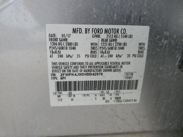 2017 FORD EDGE SEL - 2FMPK4J95HBB42976