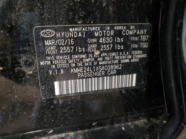 2016 HYUNDAI SONATA HYB - KMHE24L1XGA038962