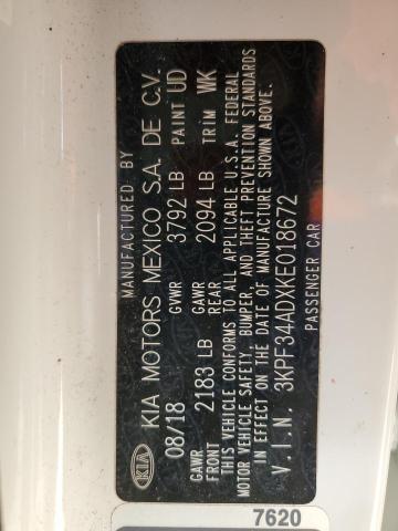 2019 KIA FORTE GT L - 3KPF34ADXKE018672