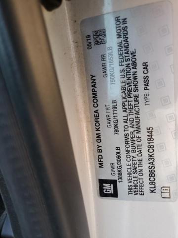 2019 CHEVROLET SPARK LS - KL8CB6SA3KC818445