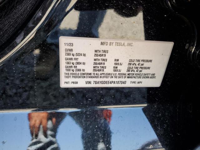 2023 TESLA MODEL Y 7SAYGDEE4PA187040