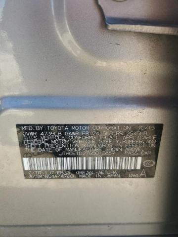2016 LEXUS IS 350 JTHCE1D27G5010889