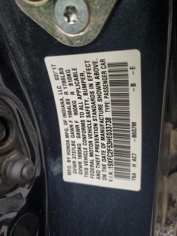 2017 HONDA CIVIC LX - 19XFC2F53HE033738