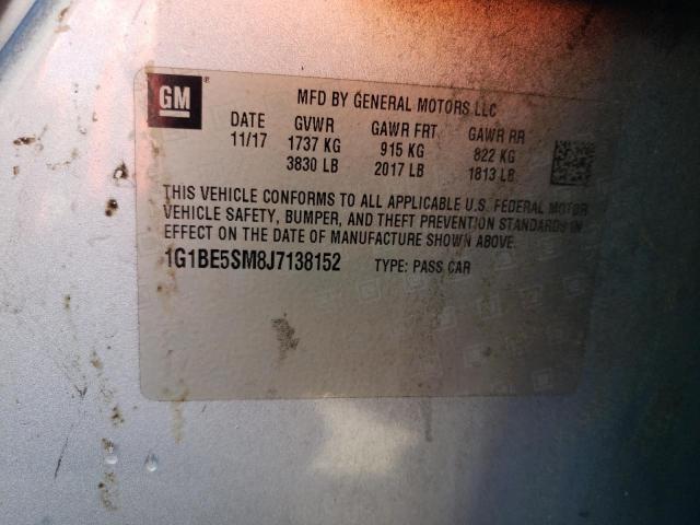 2018 CHEVROLET CRUZE 1G1BE5SM8J7138152