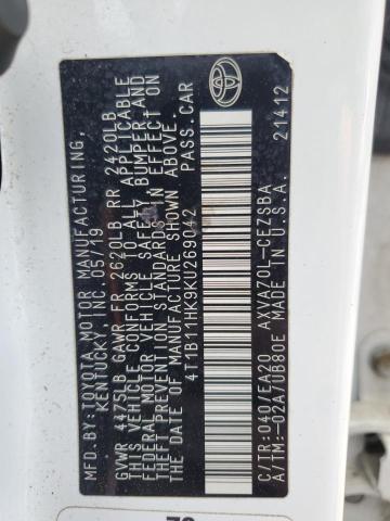 2019 TOYOTA CAMRY L - 4T1B11HK9KU269042