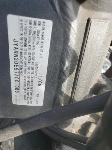 2007 YAMAHA YZFR1 JYARN20E97A001888