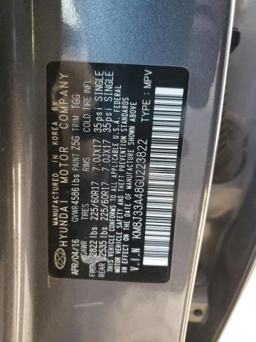 2016 HYUNDAI TUCSON LIM - KM8J33A48GU223822