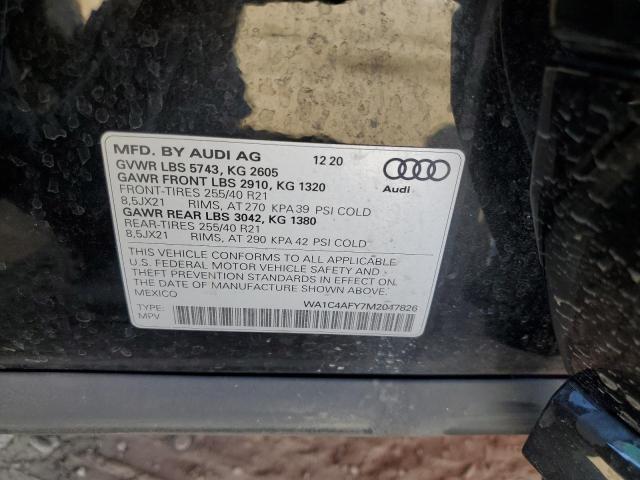 2021 AUDI SQ5 PRESTI WA1C4AFY7M2047826
