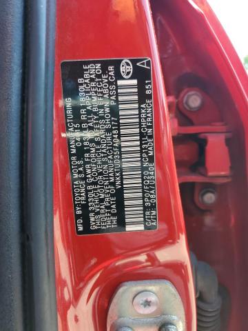 2015 TOYOTA YARIS - VNKKTUD35FA048177