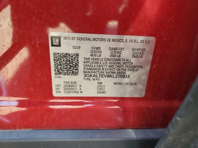 2019 GMC TERRAIN SL 3GKALTEV8KL270816