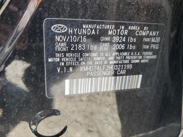 2017 HYUNDAI ELANTRA SE - KMHD74LF2HU321199