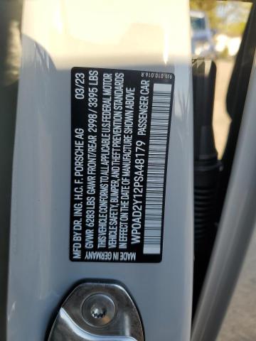 2023 PORSCHE TAYCAN GTS WP0AD2Y12PSA48179