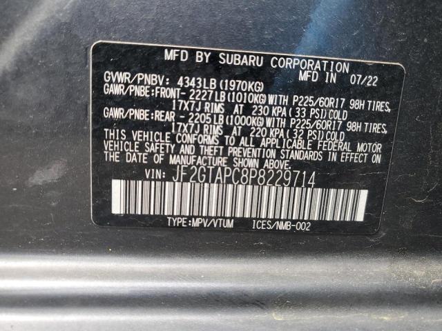 2023 SUBARU CROSSTREK - JF2GTAPC8P8229714