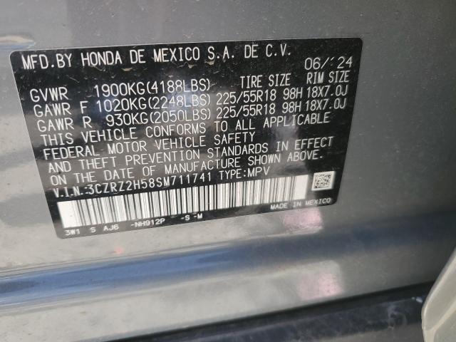 2025 HONDA HR-V SPORT 3CZRZ2H58SM711741