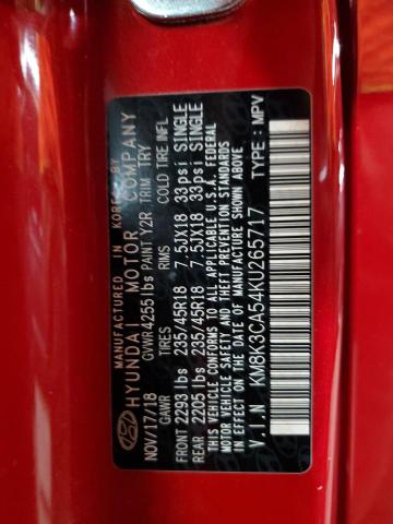 2019 HYUNDAI KONA LIMIT KM8K3CA54KU265717