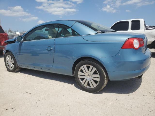 VOLKSWAGEN EOS TURBO 2008 blue  gas WVWBA71F78V012985 photo #3