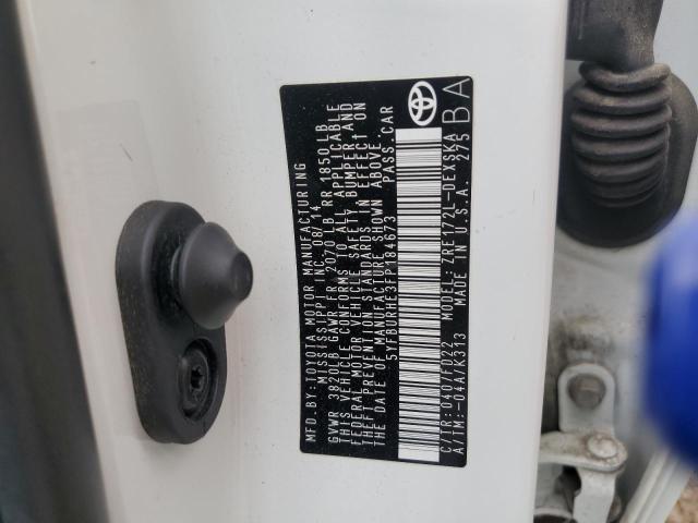 2015 TOYOTA COROLLA L - 5YFBURHE3FP184673