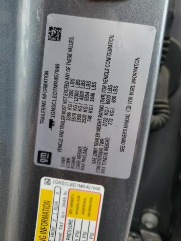 2021 CHEVROLET TAHOE C150 1GNSCLED7MR457846