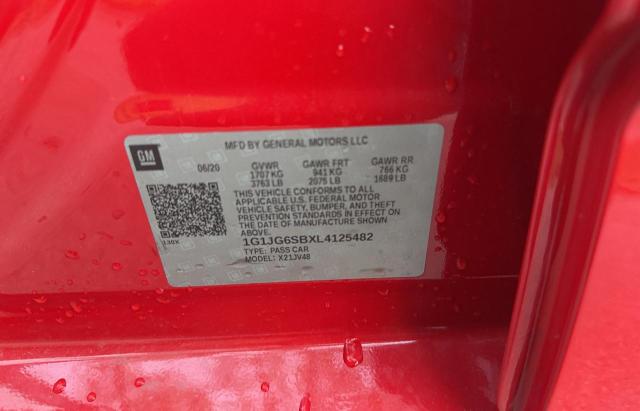 2020 CHEVROLET SONIC 1G1JG6SBXL4125482