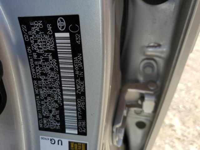 2022 TOYOTA PRIUS PRIM JTDKAMFP5N3212299