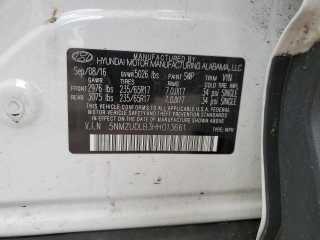 2017 HYUNDAI SANTA FE S - 5NMZUDLB3HH013661