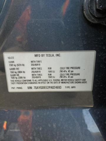 2023 TESLA MODEL Y - 7SAYGDEE2PA024693
