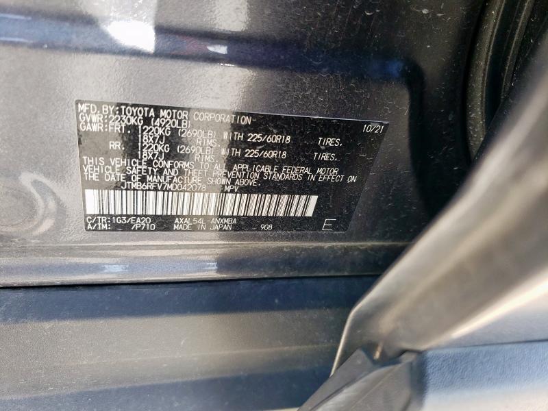 2021 TOYOTA RAV4 XLE P - JTMB6RFV7MD042078