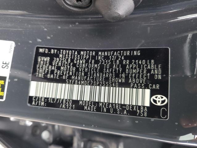 2025 TOYOTA COROLLA LE - 5YFB4MDE7SP255540