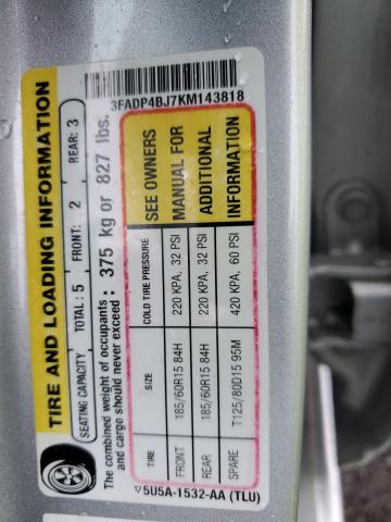 2019 FORD FIESTA SE - 3FADP4BJ7KM143818