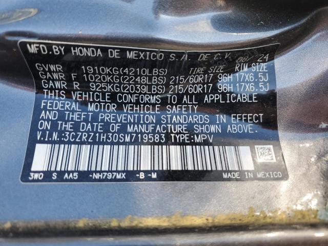 2025 HONDA HR-V LX 3CZRZ1H30SM719583