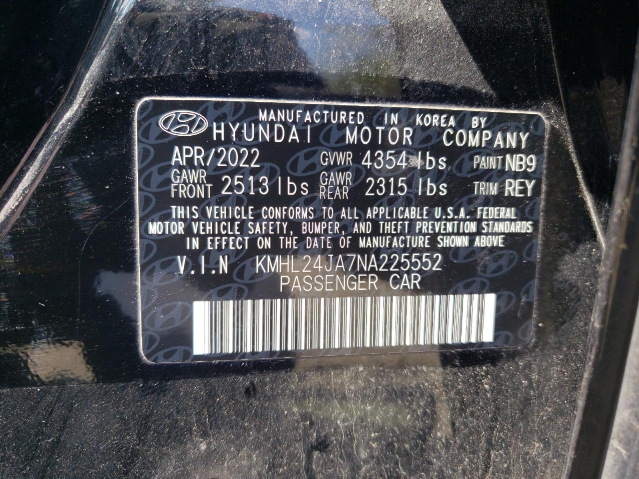 Hyundai Sonata se 2022
