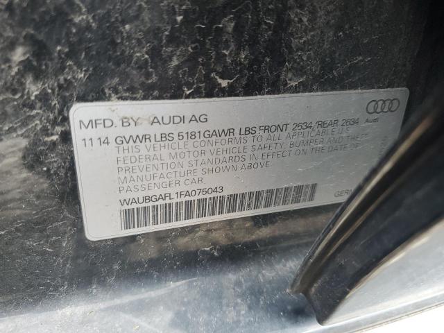 2015 AUDI S4 PREMIUM - WAUBGAFL1FA075043
