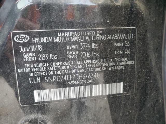 2018 HYUNDAI ELANTRA SE - 5NPD74LF4JH376340