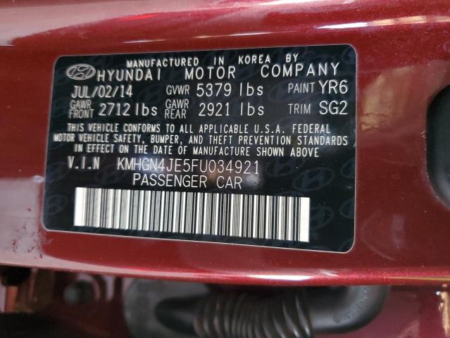 2015 HYUNDAI GENESIS 3. KMHGN4JE5FU034921