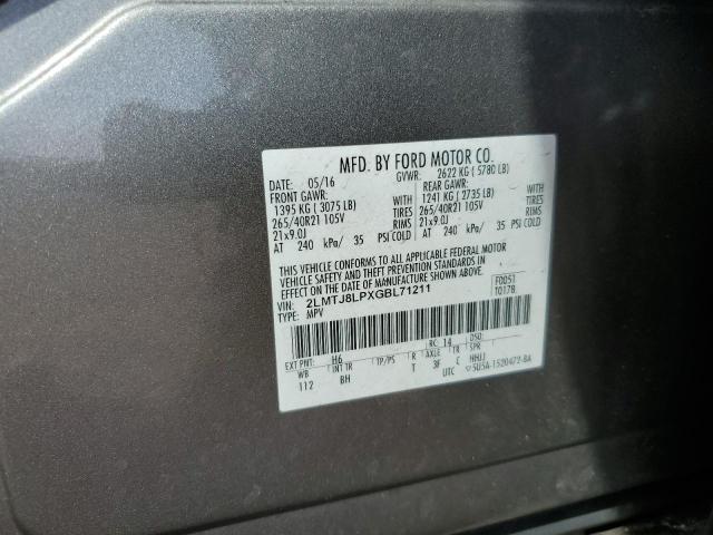 2016 LINCOLN MKX RESERV 2LMTJ8LPXGBL71211