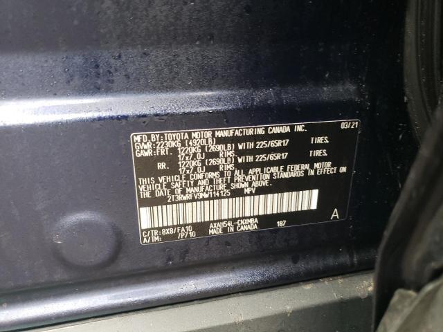 2021 TOYOTA RAV4 XLE - 2T3RWRFV9MW114125