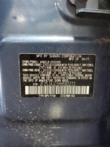 2017 SUBARU FORESTER 2 - JF2SJAJC5HH592272