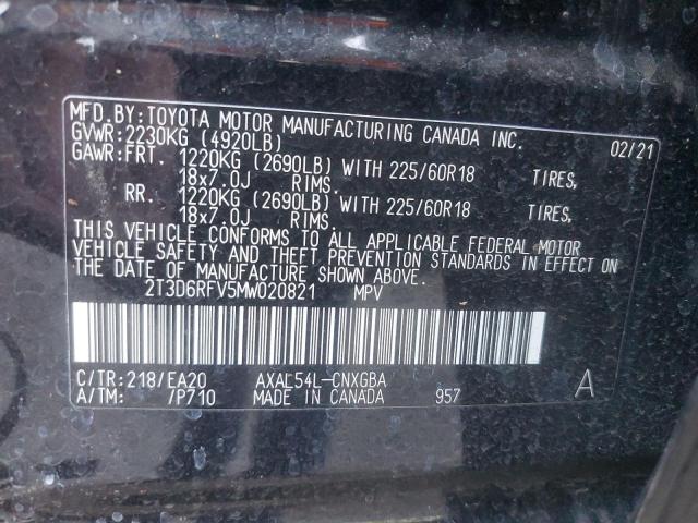 2021 TOYOTA RAV4 LIMIT - 2T3D6RFV5MW020821
