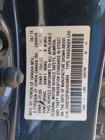 2018 HONDA CIVIC LX - 2HGFC2F56JH559826