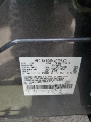 2017 FORD EDGE SEL - 2FMPK4J9XHBB20911