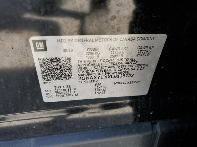 2020 CHEVROLET EQUINOX PR - 2GNAXYEXXL6135722