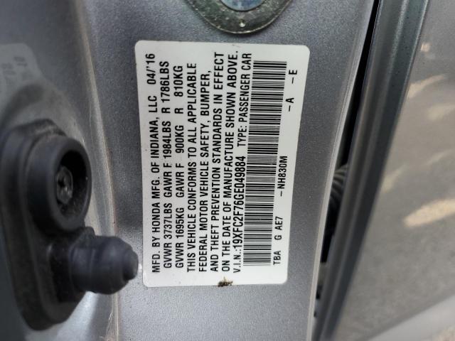 2016 HONDA CIVIC EX - 19XFC2F76GE049884